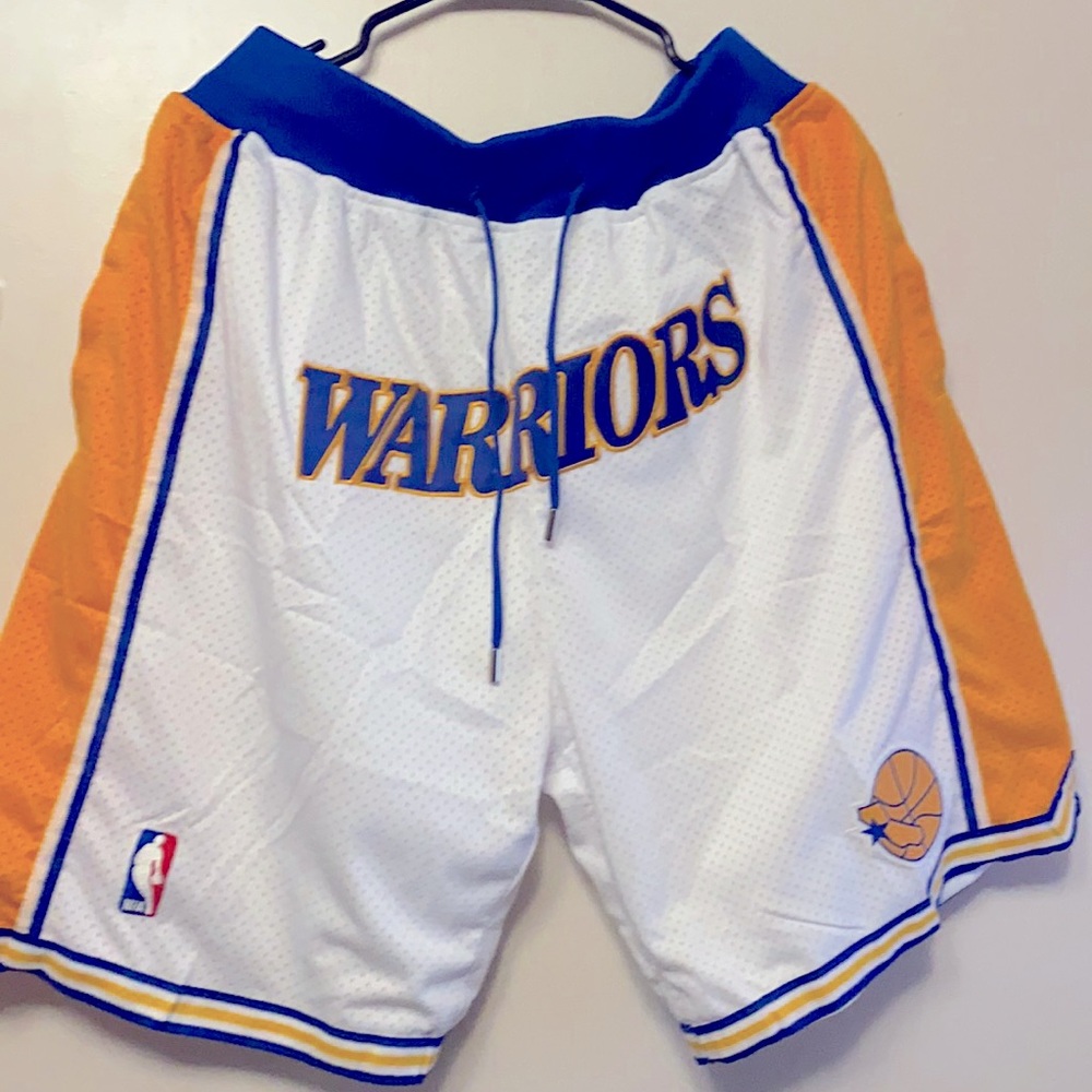 Just Don Golden State Warriors shorts
